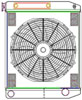 ClassicCool ComboUnit Universal Fit Radiator and Fan Dual Pass Crossflow Design 24" x 19" with Transmission Cooler - image 1