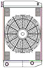 ClassicCool ComboUnit Universal Fit Radiator and Fan Dual Pass Crossflow Design 26" x 15.50" with 16AN Inlet/Outlet - image 1