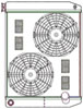 ClassicCool ComboUnit Universal Fit Radiator and Fan Dual Pass Crossflow Design 26" x 19" with 16AN Inlet - image 1