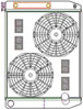ClassicCool ComboUnit Universal Fit Radiator and Fan Dual Pass Crossflow Design 26" x 19" with Transmission Cooler - image 1