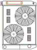 ClassicCool ComboUnit Universal Fit Radiator and Fan Dual Pass Crossflow Design 26" x 19" with Transmission Cooler - image 1