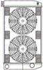 ClassicCool ComboUnit Universal Fit Radiator and Fan Dual Pass Crossflow Design 27.50" x 15.50" with Straight Outlet - image 1
