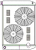 ClassicCool ComboUnit Universal Fit Radiator and Fan Dual Pass Crossflow Design 27.50" x 19" with 16AN Inlet - image 1