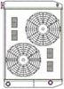 ClassicCool ComboUnit Universal Fit Radiator and Fan Dual Pass Crossflow Design 27.50" x 19" with 16AN Inlet/Outlet - image 1