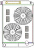ClassicCool ComboUnit Universal Fit Radiator and Fan Dual Pass Crossflow Design 27.50" x 19" with Transmission Cooler - image 1