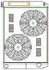 ClassicCool ComboUnit Universal Fit Radiator and Fan Dual Pass Crossflow Design 27.50" x 19" with Transmission Cooler - image 1