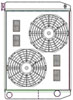 ClassicCool ComboUnit Universal Fit Radiator and Fan Dual Pass Crossflow Design 27.50" x 19" with Straight Outlet - image 1