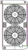ClassicCool ClassicCool ComboUnit Universal Fit Radiator and Fan Dual Pass Crossflow Design 31" x 15.50" with 16AN Inlet - image 1