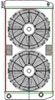 ClassicCool ComboUnit Universal Fit Radiator and Fan Dual Pass Crossflow Design 31" x 15.50" with 16AN Inlet/Outlet - image 1