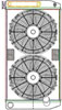ClassicCool ComboUnit Universal Fit Radiator and Fan Dual Pass Crossflow Design 31" x 15.50" with Transmission Cooler - image 1