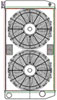 ClassicCool ComboUnit Universal Fit Radiator and Fan Dual Pass Crossflow Design 31" x 15.50" with Straight Outlet - image 1