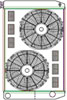 ClassicCool ComboUnit Universal Fit Radiator and Fan Dual Pass Crossflow Design 31" x 19" with Straight Outlet - image 1