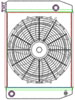 MegaCool ComboUnit Universal Fit Radiator and Fan Single Pass Crossflow Design 22" x 15.50" with 16AN Inlet/Outlet - image 1