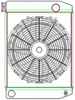 MegaCool ComboUnit Universal Fit Radiator and Fan Single Pass Crossflow Design 22" x 15.50" with Straight Outlet - image 1