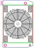 MegaCool ComboUnit Universal Fit Radiator and Fan Single Pass Crossflow Design 24" x 15.50" with 16AN Inlet/Outlet - image 1