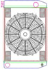 MegaCool ComboUnit Universal Fit Radiator and Fan Single Pass Crossflow Design 24" x 15.50" with Straight Outlet - image 1