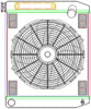MegaCool ComboUnit Universal Fit Radiator and Fan Single Pass Crossflow Design 24" x 19" with Transmission Cooler - image 1
