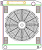 MegaCool ComboUnit Universal Fit Radiator and Fan Single Pass Crossflow Design 24" x 19" with Transmission Cooler - image 1