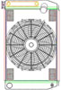 MegaCool ComboUnit Universal Fit Radiator and Fan Single Pass Crossflow Design 26" x 15.50" with Transmission Cooler - image 1