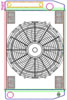 MegaCool ComboUnit Universal Fit Radiator and Fan Single Pass Crossflow Design 26" x 15.50" with Transmission Cooler - image 1