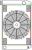 MegaCool ComboUnit Universal Fit Radiator and Fan Single Pass Crossflow Design 26" x 15.50" with Straight Outlet - image 1