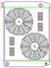 MegaCool ComboUnit Universal Fit Radiator and Fan Single Pass Crossflow Design 26" x 19" with 16AN Inlet/Outlet - image 1