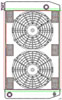 MegaCool ComboUnit Universal Fit Radiator and Fan Single Pass Crossflow Design 27.50" x 15.50" with 16AN Inlet/Outlet - image 1