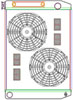 MegaCool ComboUnit Universal Fit Radiator and Fan Single Pass Crossflow Design 27.50" x 19" with Transmission Cooler - image 1