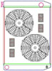 MegaCool ComboUnit Universal Fit Radiator and Fan Single Pass Crossflow Design 27.50" x 19" with Straight Outlet - image 1
