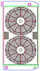 MegaCool ComboUnit Universal Fit Radiator and Fan Single Pass Crossflow Design 31" x 15.50" with 16AN Inlet/Outlet - image 1