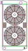 MegaCool ComboUnit Universal Fit Radiator and Fan Single Pass Crossflow Design 31" x 15.50" with Straight Outlet - image 1