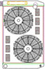 MegaCool ComboUnit Universal Fit Radiator and Fan Single Pass Crossflow Design 31" x 19" with 16AN Inlet/Outlet - image 1