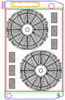 MegaCool ComboUnit Universal Fit Radiator and Fan Single Pass Crossflow Design 31" x 19" with Transmission Cooler - image 1