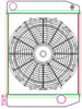 MegaCool ComboUnit Universal Fit Radiator and Fan Single Pass Crossflow Design 22" x 15.50" with Straight Outlet - image 1