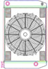 MegaCool ComboUnit Universal Fit Radiator and Fan Single Pass Crossflow Design 24" x 15.50" with 16AN Inlet/Outlet - image 1