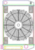 MegaCool ComboUnit Universal Fit Radiator and Fan Single Pass Crossflow Design 24" x 15.50" with Transmission Cooler - image 1