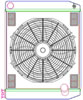 MegaCool ComboUnit Universal Fit Radiator and Fan Single Pass Crossflow Design 24" x 19" with No Options - image 1