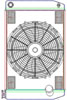 MegaCool ComboUnit Universal Fit Radiator and Fan Single Pass Crossflow Design 26" x 15.50" with 16AN Inlet - image 1