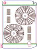 MegaCool ComboUnit Universal Fit Radiator and Fan Single Pass Crossflow Design 26" x 19" with 16AN Inlet - image 1