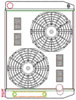 MegaCool ComboUnit Universal Fit Radiator and Fan Single Pass Crossflow Design 26" x 19" with Transmission Cooler - image 1