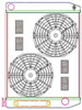 MegaCool ComboUnit Universal Fit Radiator and Fan Single Pass Crossflow Design 26" x 19" with Transmission Cooler - image 1
