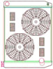 MegaCool ComboUnit Universal Fit Radiator and Fan Single Pass Crossflow Design 26" x 19" with No Options - image 1