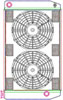 MegaCool ComboUnit Universal Fit Radiator and Fan Single Pass Crossflow Design 27.50" x 15.50" with 16AN Inlet/Outlet - image 1