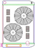 MegaCool ComboUnit Universal Fit Radiator and Fan Single Pass Crossflow Design 27.50" x 19" with Transmission Cooler - image 1
