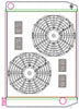 MegaCool ComboUnit Universal Fit Radiator and Fan Single Pass Crossflow Design 27.50" x 19" with Straight Outlet - image 1