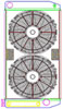 MegaCool ComboUnit Universal Fit Radiator and Fan Single Pass Crossflow Design 31" x 15.50" with Transmission Cooler - image 1