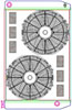 MegaCool ComboUnit Universal Fit Radiator and Fan Single Pass Crossflow Design 31" x 19" with 16AN Inlet/Outlet - image 1
