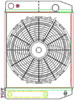 MegaCool CombuUnit Universal Fit Radiator and Fan Dual Pass Crossflow Design 22" x 15.50" for LS Swap with Cooler - image 1
