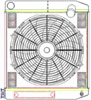 MegaCool ComboUnit Universal Fit Radiator and Fan Dual Pass Crossflow Design 22" x 19" with Transmission Cooler - image 1