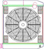 MegaCool ComboUnit Universal Fit Radiator and Fan Dual Pass Crossflow Design 22" x 19" with No Options - image 1